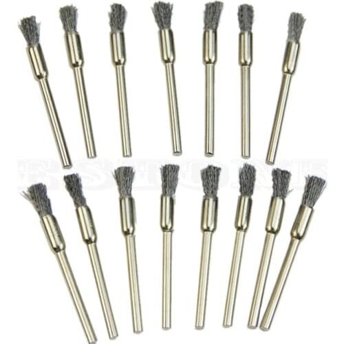 10Pcs 5mm Steel Wire Brushes dremel accessories for rotary tools polishing dremel Brush dremel tools accessories for mini drill