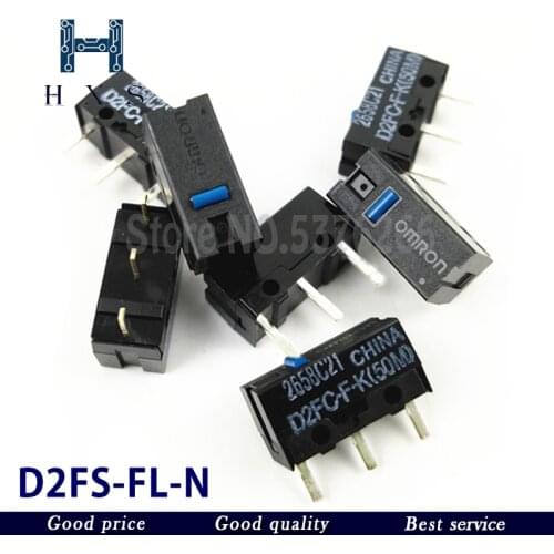 2PCS D2FC-F-K (50m) Blue Dot Mouse Micro Switch D15 20 Dropship D2FC OMRON Micro Switch