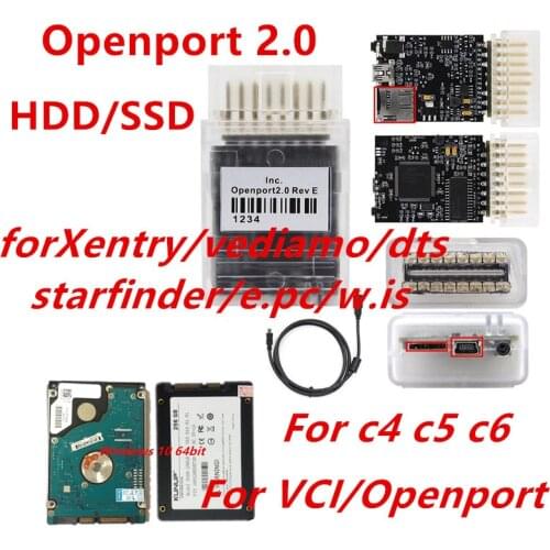 2021 Tactrix Openport 2.0 with SSD V2021.06 MB STAR C4 C5 C6 XENRY/SCN/DAS/EPC data card/WIS//EWA/Starfinder/VEDIAMO/DTS-Monaco