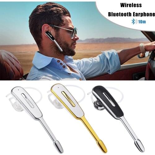 Wireless Bluetooth Earphone Ear-hook Handsfree Business Headset With Mic Sport Bluetooth Earphones For Samsung IOS Android Phone