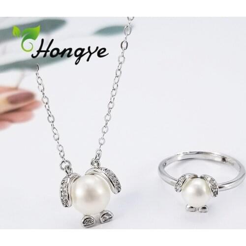 Hongye Original Pendant Necklace 925 Sterling Silver Elegant Neck Chain Natural Pearls Women Fine Jewelry Genuine Birthday Party