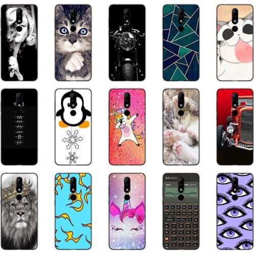 Case for Nokia 5 5.1 5.1 Plus case cover soft tpu silicone phone housing shockproof Coque bumper cute dog cat 7
