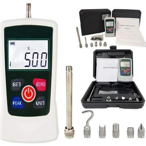 Digital Force Gauge 500N Push Pull Gauge Tester Meter 4 Measurement Units N kg lb Oz