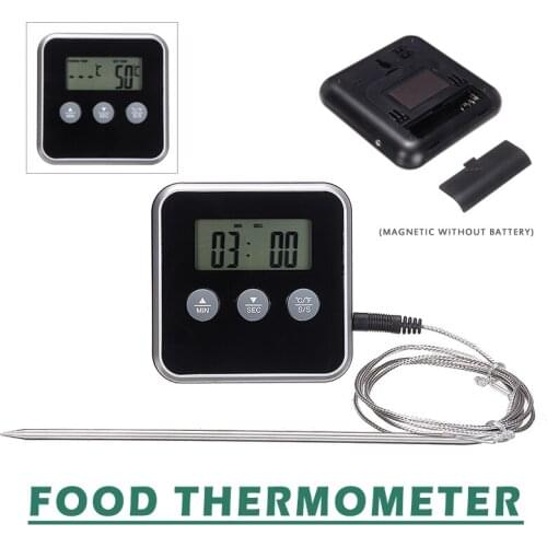Digital Meat Thermometer Grill Thermometer Oven Oven Meat Thermometer Kitchen Timers Meat Barbecue Food Cooking Timing Alarm