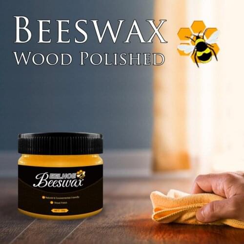 20/40g Home Wood Seasoning Beewax Solid Wood Maintenance Wax Furniture Care Cleaning Polishing Renovation Beeswax With Sponge