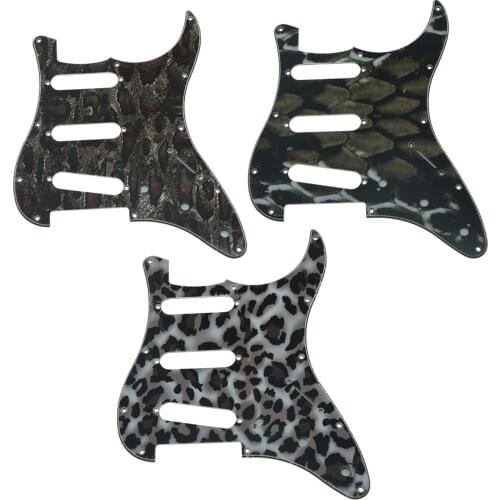 Dopro 11 Hole ST Strat SSS Plastic Guitar Pickguard Scrach Plate Fits USA/Mexican Fender Stratocaster 3 Colors