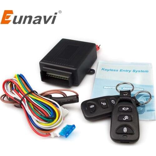 Eunavi New Universal Car Remote Central Kit Door Lock Locking Vehicle Keyless Entry System hot selling