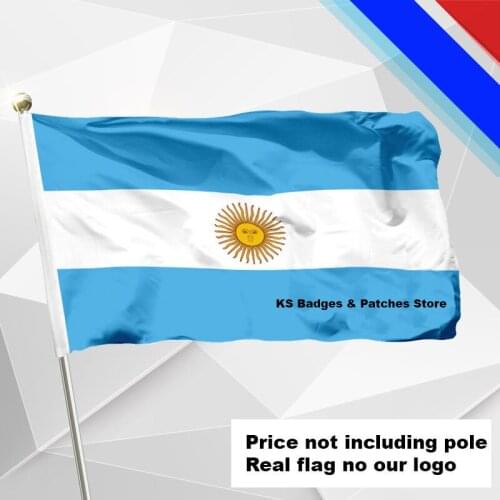 Argentina Flag Flying Flag #4 144x96(3x5FT) #1 288x192 #2 240x160 #3 192x128 #5 96x64 #6 60x40 #7 30x20 KS-0005-C