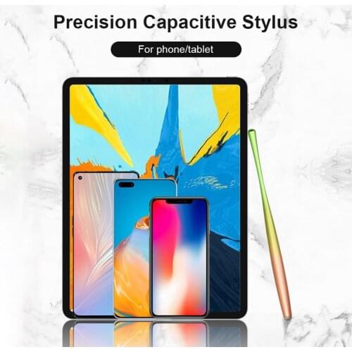 Gradient Stylus Pen for Touchscreen Devices Slim Waist Capacitive Stylus Pencil with Fiber Tip Replaceable Nano Conductive Fiber