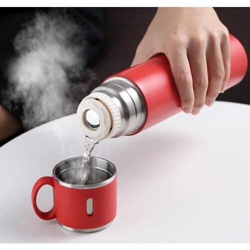 Stainless Steel Insulated Keep Cool Thermos Cup Bottle Vacuum Flasks Thermos Double Wall Insulated Cup Travel