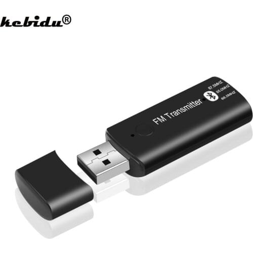 Kebidu Bluetooth 5.0 Audio Stereo Music Home Car Receiver Adapter FM USB Transmitter Handsfree Car Kit 3.5mm MP3 Audio Player