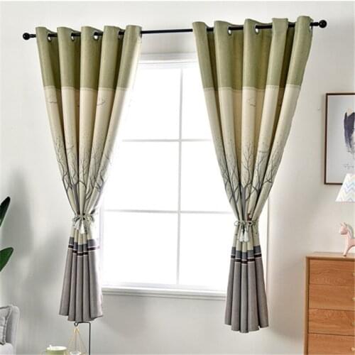 GY2805 Deers Printed Short Curtains 1PC Living Room Kitchen Bedroom "Customise" Window