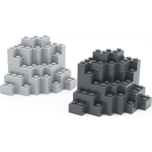 MOC Bricks 23996 Rock Panel 8x8x6 Medium Symmetric DIY Enlighten Building Block Educational Toys Compatible with All Brands