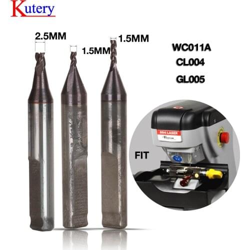Kutery 5pcs 2.5/1.5mm CutterWC011A CL004 GL005 in carbide in HSS for KEYLINE-Bianchi 994 Laser / Ninja laser/LASER HP