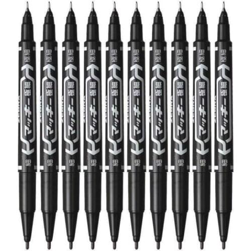 5Pcs Black Blue Red Fineliner Drawing Painting Marker Dual Tip Art Marker Watercolor Dual Brush Writing Pen