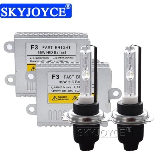 SKYJOYCE 12V Car Headlight Kit H7 Xenon HID 35W Cnlight H1 H3 H8 H11 D2H Bulb Reator Xenon 35W F3 Fast Start Ballast 4300K-8000K