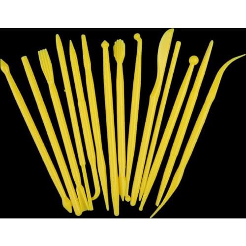 14PCS/Set Plastic Clay Sculpting Set Cake Decorating Tools Set for Shaping Clay Playdough Tools Toys Sculpture Carving Tool Set