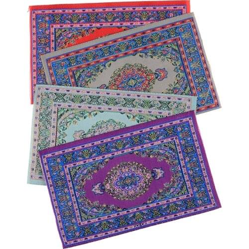 1/12 Scale Turkish Style Area Rug/Carpet/Mat Floor Coverings Dollhouse Miniature for Dolls House Any Rooms Furniture Decor Accs