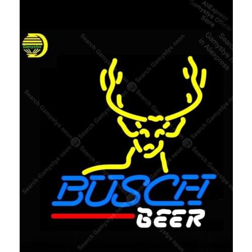 NEON SIGN For Busch Deer Buck NEON Bulbs Sign Lamp Real GLASS Personalized Custom Neon Bulbs Decorative Engineering Motel Sign