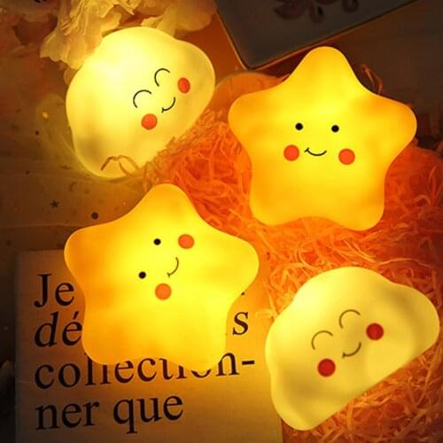 Cute Cloud Star Night Light Feeding Light Baby Sleeping Child Toy Kids for Birthday Present Gift Bedroom Decor