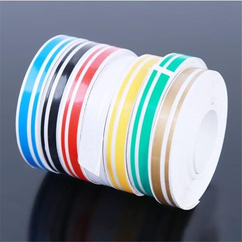 Pin Stripe Ribbon Sticker Bumper Car Body Stickers Multicolor Double Line Motorcycle Car Styling Decoration Accessories