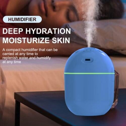 Portable Air Humidifier Cute Mini Household Small Moisturizing Aromatherapy Car Air USB Humidifier 250ML Fogger 2 Modes