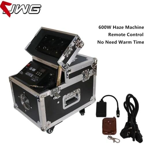 Free Shipping 600W Professional Haze Machine Dual Hazer Machine Fog Smoke Machine DMX512 With Flight Case Stage Machine Effect