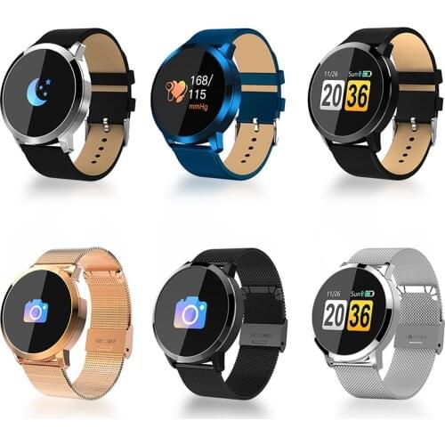 Q8 OLED Bluetooth Smart Watch IP67 Waterproof Wearable Device Smartwatch Wristwatch Men Women Fitness Tracker Heart Rate monitor