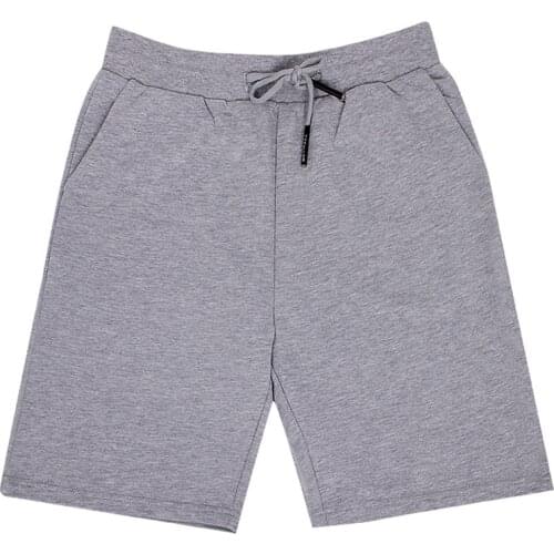 100% Cotton Knitted Shorts Men Summer Casual Sports Running Breathable Short Man Solid Elastic Male Clothing 2021 5XL