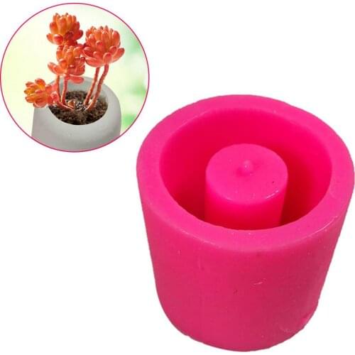 Cement Flower Pot Silicone Mold Home Decoration Crafts Succulent Plant Concrete Planter Vase Mold DIY Clay Cement Silicone Mold