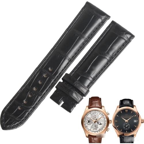 WENTULA watchbands for Carl F. Bucherer MANERO alligator skin /crocodile grain watch band man