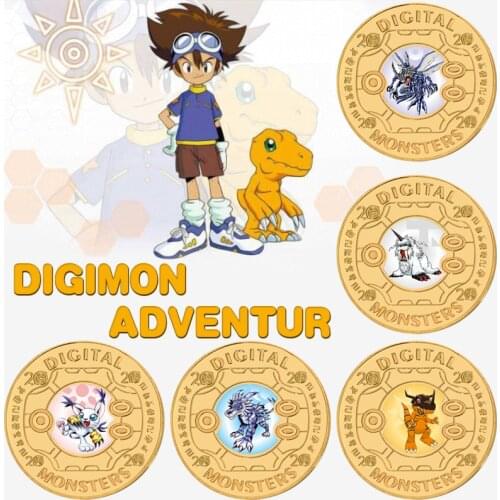 Japanese Anime Characters 20th Anniversary Gold Plated Coin Collectibles with Coin Case Coins Set Souvenir Gifts