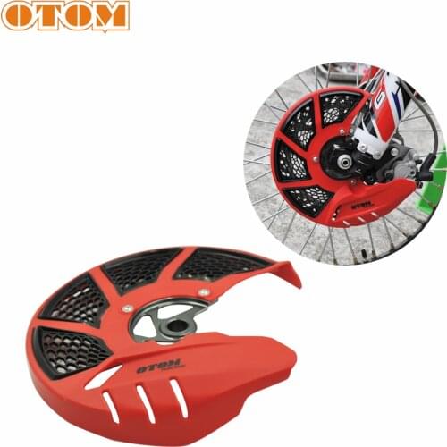 OTOM Motocross Front Brake Disc Guard Cover Rotor Protector Cover Guard Net For Aperture 20mm Honda CR CRF 125R 250R 250X 450R