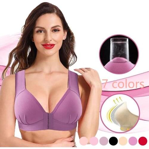 Womens Solid Bra Wire Free Underwear One-piece Bra Everyday Underwear Sexy Lingerie Bretelle Нижнее