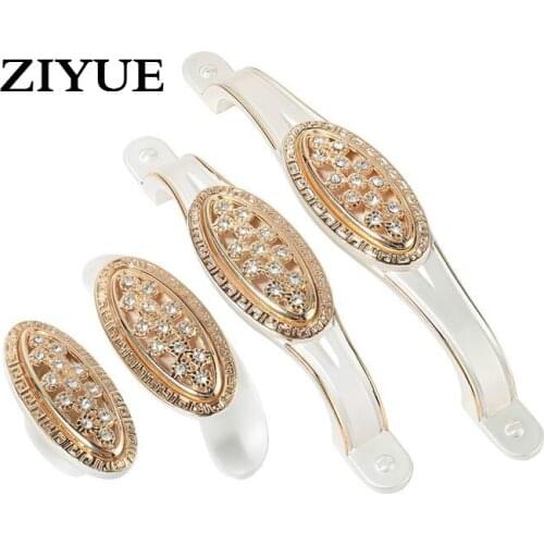 2PCS/Lot Free Shipping Silver Diamond Handle European Classical Furniture Drawer Cabinet Door Zinc Alloy