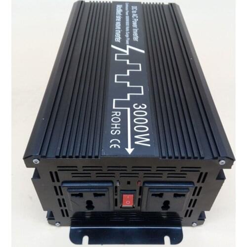 3000W/6000W Modified Sine Wave Inverter DC 12V 24V 48V to AC 110V 220V,Off Grid Inversor Portable 3000W/6000W Power Inverter