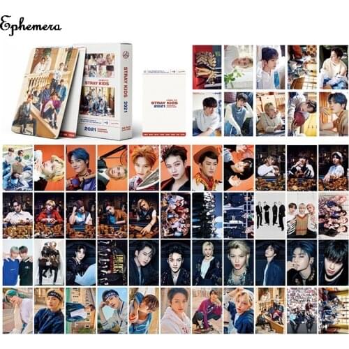 54Pcs/Box Kpop Stray Kids New Album GO LIVE LOMO Card Photocard Self Made Cards Collection Stationery For Fans