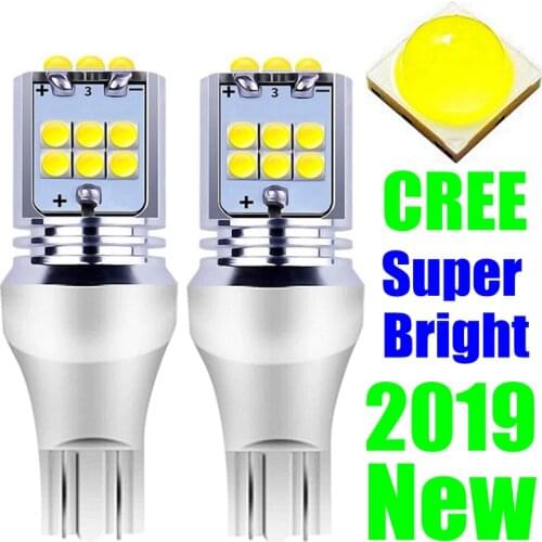 2pcs 921 912 T15 W16W WY16W Super Bright 1800LM LED Auto Brake Bulbs Car Reverse Lights Tail Lamps Turn Signals Red White Yellow