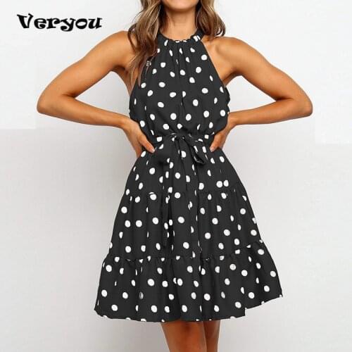 BISHAN Summer Polka Dot Dresses