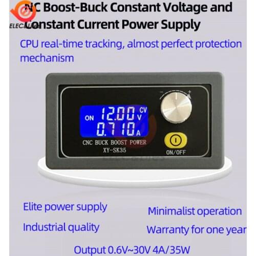 LCD Digital step up down adjustable DC voltage stabilized 5V 12V 24V solar charger constant voltage current power supply module