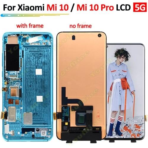 Original 6.67" For Xiaomi MI 10 Mi10 LCD Display Touch Screen Digitizer Assembly Replacement For Xiaomi mi10 Pro LCD 5G Vesion