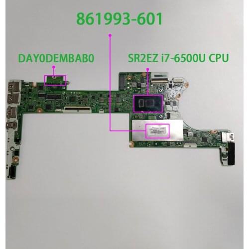 For HP Spectre x360 Conv 13-4100 Series 13T-4200 861993-601 DAY0DEMBAB0 UMA w i7-6500U CPU 16GB RAM Laptop Motherboard Mainboard