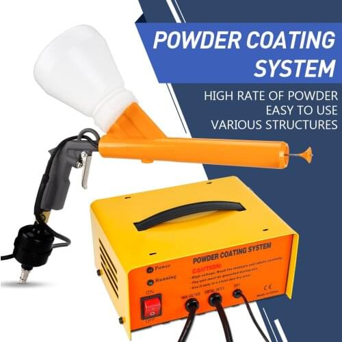 Kingshowden Electrostatic Powder Coating System Machine Spraying Power Gun Air Paint Portable Electrostatic Spray Paint Gun