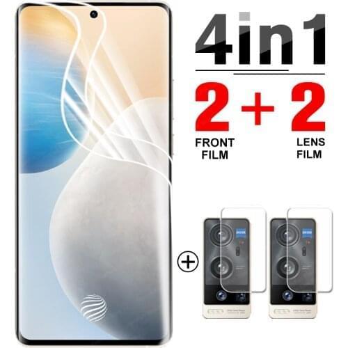 4-in-1 Hydrogel Film for Vivo X60 Pro Screen Protector Protective film For Vivo X60 X50 X 60 50 Pro safety not glass