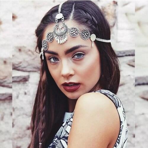 Bohemian headdress Indian hair ornament tribe forehead dance bride hair ornament wedding hair ornament hairstyle headdress