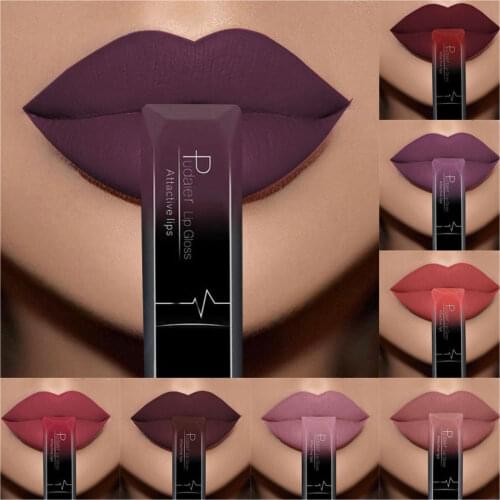 Hot Sale Nude Matte Liquid Lipstick Waterproof Velvet Lipsticks Long Lasting Women Lips Makeup Sexy Red Lip Gloss Tint 21 Colors