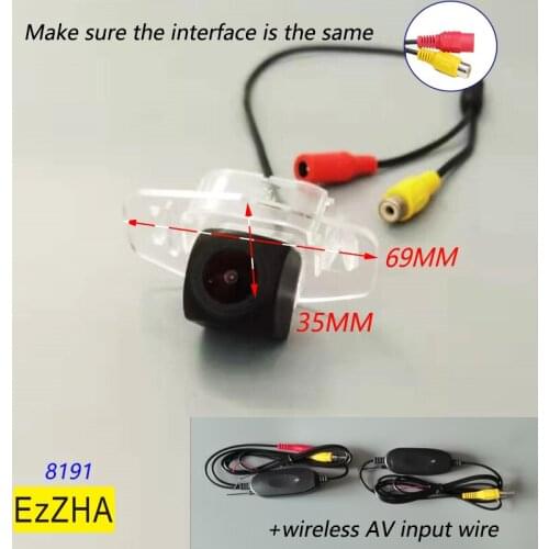 Fisheye HD CCD Lens Vehicle Rear View Reverse Camera For Honda Civic Accord Ciimo Fit Spirior Everus Dynamic Trajectory Tracks
