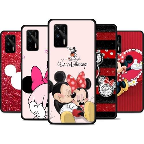 Red Mickey Minnie For Realme 8 GT Neo Flash Edition Explorer Master Q3 Pro Narzo30 C21 C11 C20A C21Y Phone Case