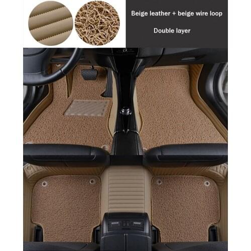 WLMWL logo Custom leather car mat for Nissan All Models qashqai x-trail tiida primera pathfinder auto accessories Car-Styling