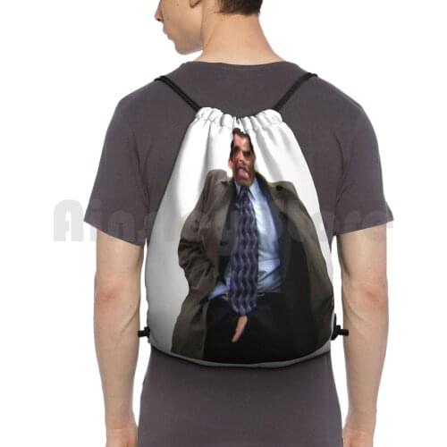 Michael Flashing Backpack Drawstring Bags Gym Bag Waterproof Michael Michael Michael Nbc The Office Funny Humor Raunchy